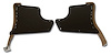 416154 Kick Panels W/Windlace, 1963-1964 Chevy Corvette, Saddle - image 1