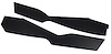 416320 Leather Console Side Panels, 1978-1981 Chevy Corvette, Black, 1981 Early - image 1