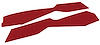 416324 Leather Console Side Panels, 1978-1980 Chevy Corvette, Red - image 1