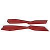 416325 Leather Console Side Panels, 1981-1981 Chevy Corvette, Red 1981 Early - image 1