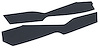 416348 Leather Console Side Panels, 1978-1981 Chevy Corvette, Dark Blue 1981 Early - image 1