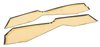 416348 Leather Console Side Panels, 1978-1981 Chevy Corvette, Dark Blue 1981 Early - image 3