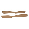 416350 Leather Console Side Panels, 1978-1980 Chevy Corvette, Doeskin - image 1