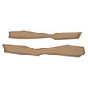 416364 Leather Console Side Panels, 1981-1981 Chevy Corvette, Silver 1981 Early - image 3