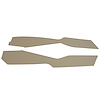 416373 Leather Console Side Panels, 1978-1978 Chevy Corvette, Oyster - image 1