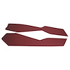 416425 Leather Console Side Panels, 1981-1981 Chevy Corvette, Red 1981 Late - image 1