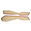 416425 Leather Console Side Panels, 1981-1981 Chevy Corvette, Red 1981 Late - image 2