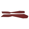 416426 Leather Console Side Panels, 1982-1982 Chevy Corvette, Red - image 1
