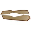 416439 Leather Console Side Panels, 1981-1981 Chevy Corvette, Cinnabar 1981 Late - image 3