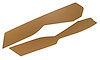 416458 Leather Console Side Panels, 1981-1982 Chevy Corvette, Camel 1981 Late - image 1