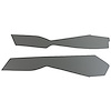416468 Leather Console Side Panels, 1982-1982 Chevy Corvette, Gray - image 1