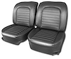 416720 Vinyl Seat Covers, 1959-1959 Chevy Corvette, Black - image 1