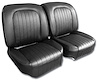 416820 Vinyl Seat Covers, 1960-1960 Chevy Corvette, Black - image 1