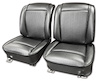 416920 Vinyl Seat Covers, 1961-1961 Chevy Corvette, Black - image 1