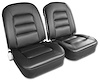 417320 Vinyl Seat Covers, 1965-1965 Chevy Corvette, Black - image 1