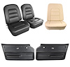 417320KCV Convertible Interior Package, 1965-1965 Chevy Corvette, OE Vinyl Covers, Foam, Deluxe Door Panels, Black - image 1