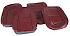 417337 Vinyl Seat Covers, 1965-1965 Chevy Corvette, Maroon - image 1