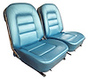 417340 Vinyl Seat Covers, 1965-1965 Chevy Corvette, Bright Blue - image 1