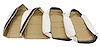 417352 Vinyl Seat Covers, 1965-1965 Chevy Corvette, Saddle - image 1