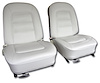 417365 Vinyl Seat Covers, 1965-1965 Chevy Corvette, White - image 1