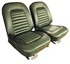 417414 Vinyl Seat Covers, 1966-1966 Chevy Corvette, Green - image 1