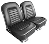 417420 Vinyl Seat Covers, 1966-1966 Chevy Corvette, Black - image 1