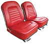 417430 Vinyl Seat Covers, 1966-1966 Chevy Corvette, Red - image 1