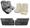 417520KCV Convertible Interior Package, 1967-1967 Chevy Corvette, OE Vinyl Covers, Foam, Deluxe Door Panels, Black - image 1