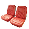 417530 Vinyl Seat Covers, 1967-1967 Chevy Corvette, Red - image 1