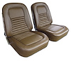 417553 Vinyl Seat Covers, 1967-1967 Chevy Corvette, Saddle - image 1