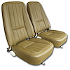 417656 Vinyl Seat Covers, 1968-1968 Chevy Corvette, Saddle - image 1