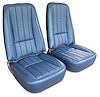 417741 Vinyl Seat Covers, 1969 Chevy Corvette, Bright Blue - image 1