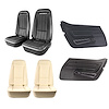417820K Interior Package, 1970-1974 Chevy Corvette, OE Vinyl Covers, Foam, Deluxe Door Panels, Black - image 1