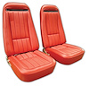 417830 Vinyl Seat Covers, 1970-1972 Chevy Corvette, Red - image 1