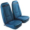 417841MS Mounted Seats, 1970-1970 Chevy Corvette, Bright Blue Vinyl w/Shoulder Harness - image 2
