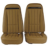 417851M Mounted Seats, 1973-1974 Chevy Corvette, Medium Saddle Vinyl w/o Shoulder Harness - image 1
