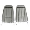 417861MS Mounted Seats, 1974-1974 Chevy Corvette, Silver Vinyl w/Shoulder Harness - image 4
