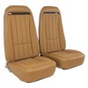 417951MS Mounted Seats, 1975-1975 Chevy Corvette, Medium Saddle Vinyl w/Shoulder Harness - image 2