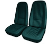 418019M Mounted Seats, 1976-1976 Chevy Corvette, Bluegreen Vinyl - image 1