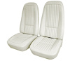 418076M Mounted Seats, 1976-1976 Chevy Corvette, White Vinyl - image 1