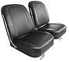 418320 Leather Seat Covers, 1963-1963 Chevy Corvette, Black - image 1