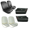 418320KCV Convertible Interior Package, 1963-1963 Chevy Corvette, Leather Covers, Foam, Deluxe Door Panels, Black - image 1