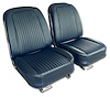 418342 Leather Seat Covers, 1963-1963 Chevy Corvette, Dark Blue - image 1