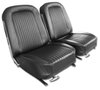 418420KCV Convertible Interior Package, 1964-1964 Chevy Corvette, Leather Covers, Foam, Deluxe Door Panels, Black - image 2