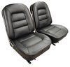 418520 Leather Seat Covers, 1965-1965 Chevy Corvette, Black - image 2