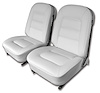 418565 Leather Seat Covers, 1965-1965 Chevy Corvette, White - image 1