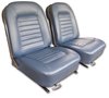 418640 Leather Seat Covers, 1966-1966 Chevy Corvette, Bright Blue - image 2