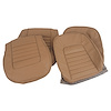 418652 Leather Seat Covers, 1966-1966 Chevy Corvette, Saddle - image 1