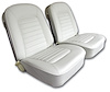 418665 Leather Seat Covers, 1966-1966 Chevy Corvette, White - image 1