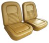 418753 Leather Seat Covers, 1967-1967 Chevy Corvette, Saddle - image 2